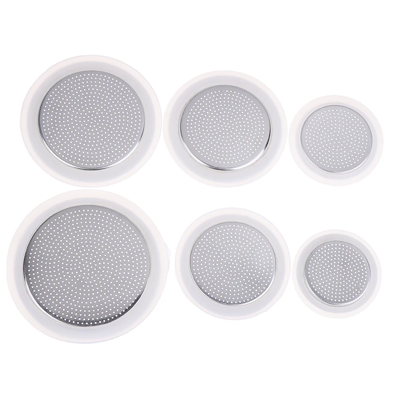 1PCS Silicone Gaskets And Aluminum Filter Moka Coffee Bottle Sealing Ring For 1/2/3/6/9/12 Cup Moka Pot Accessories