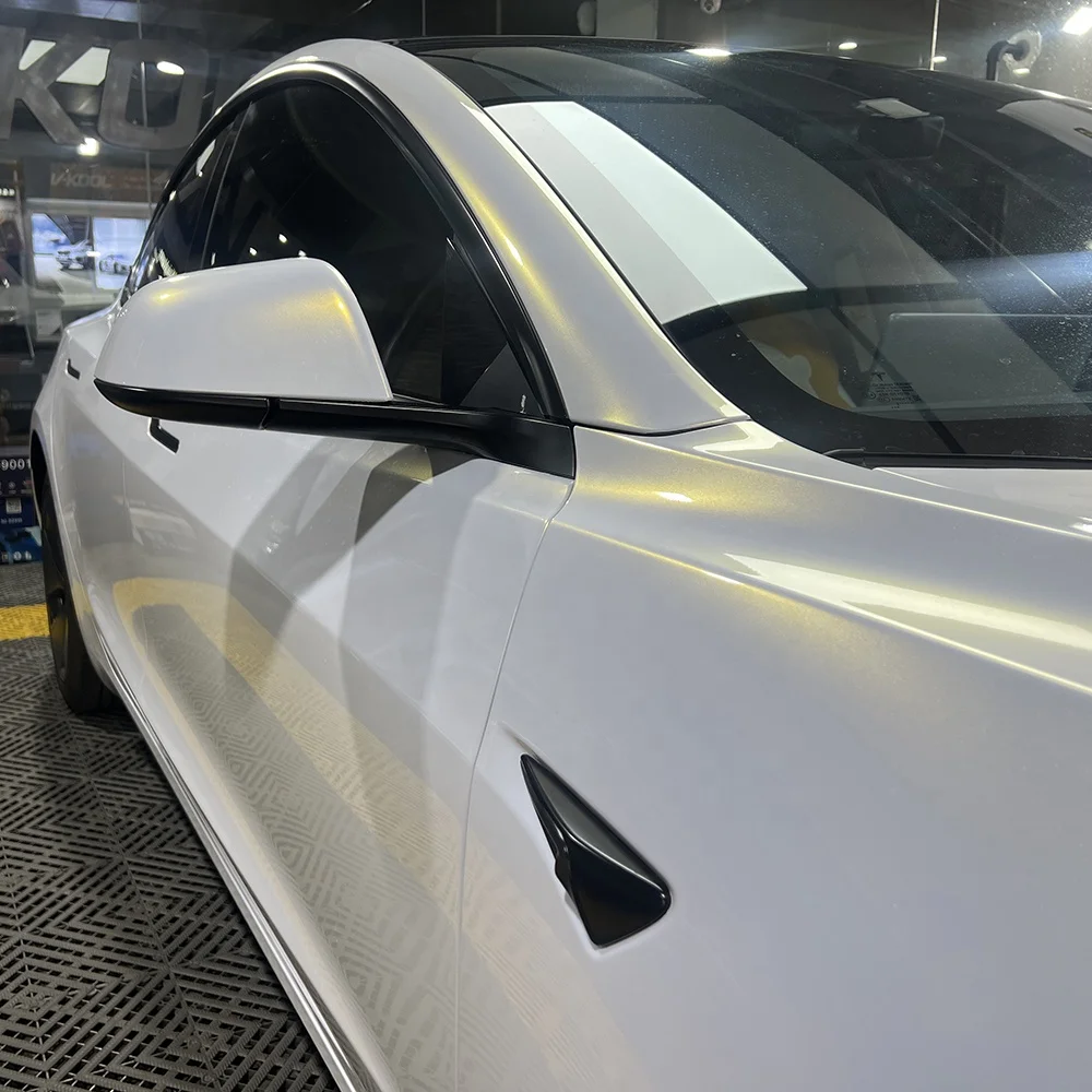 WRAPMASTER 1.52*15m Abrasion-resistant Water-resistant Gold White Pearlescent TPU PPF Car Paint Protection Film view 4