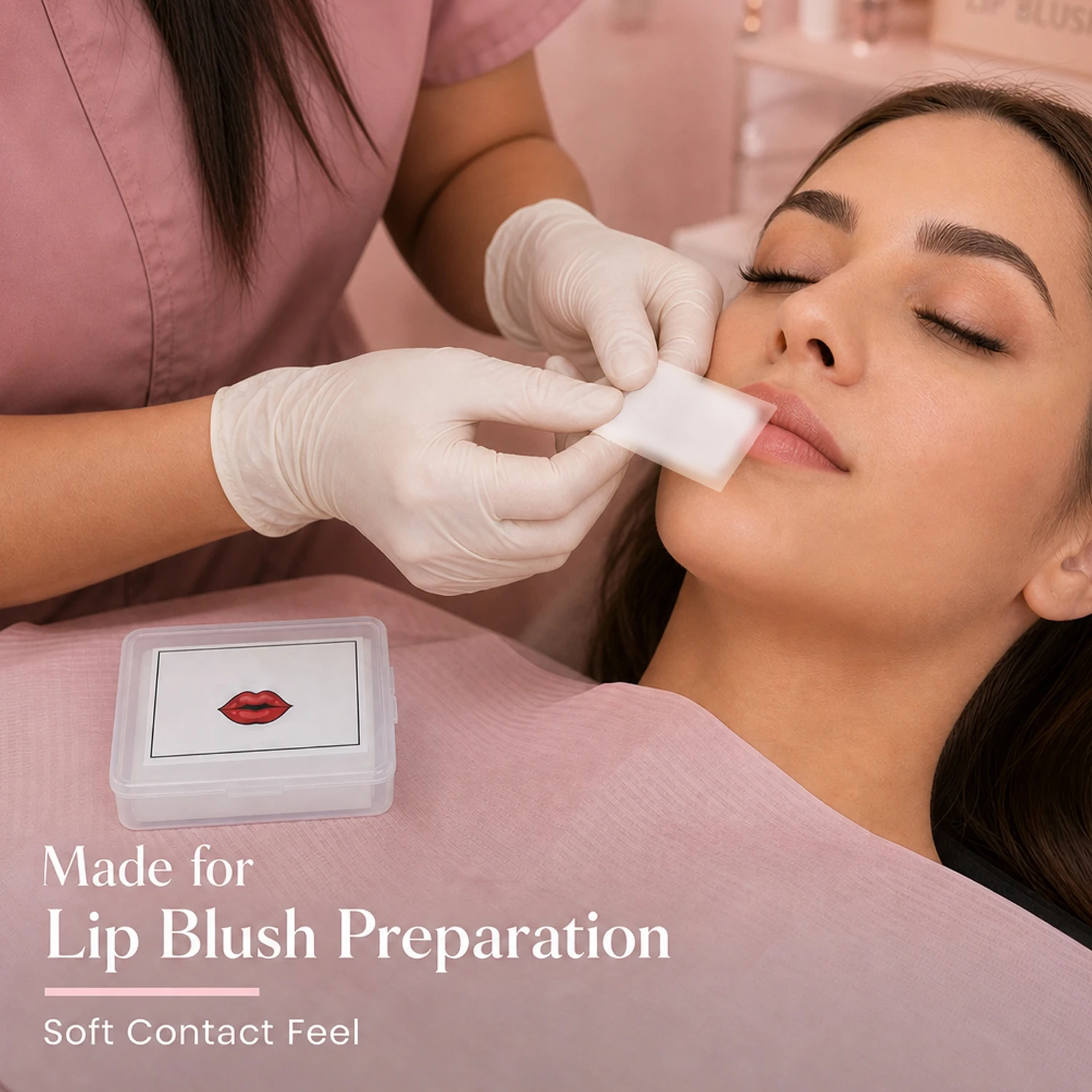 30Pcs Disposable Lip Barrier Pads Waterproof Isolation Pads For Lip Blush PMU Permanent Makeup Salon Use PMU Accessories