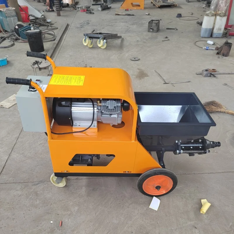 Mortar Spray Gun, Adjustable Spraying Speed Low Noise, for Putty Coating Application Wall Rendering & Finishing Cement Sprayer