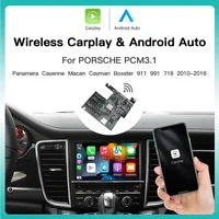 CarPlay inalámbrico Android auto para Panamera Cayenne Macan Cayma 911 918 PCM 3,1 compatible con cámara AirPlay Mirror Link