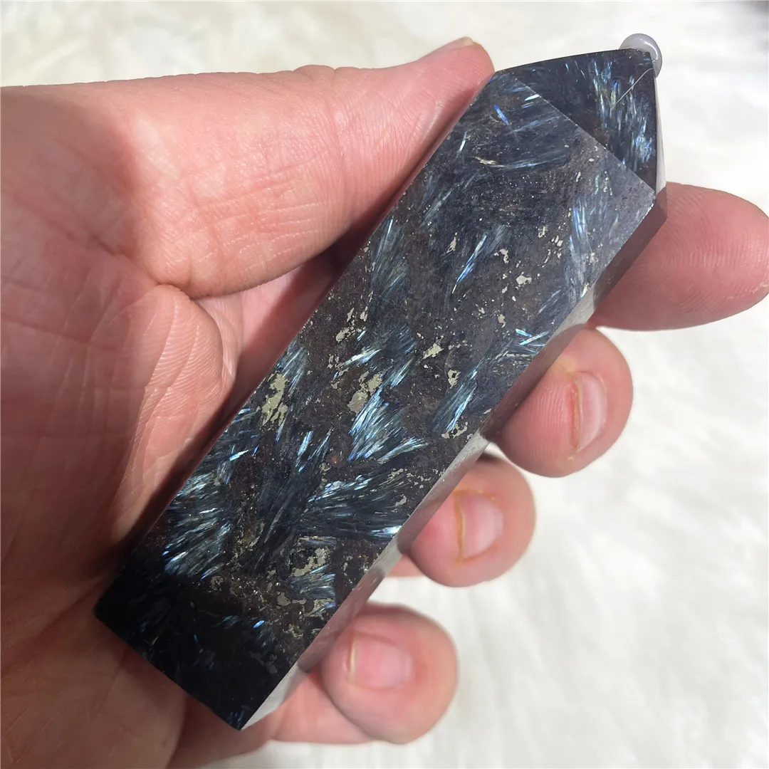 9-11cm 170-200g Natural Fireworks Stone And Pyrite Mineral Rock Symbiont Crystal Point Decorative Tower