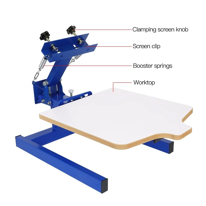 1 kolor 1 stacja Maszyna do sitodruku na koszulkach do drukarki koszulek DIY