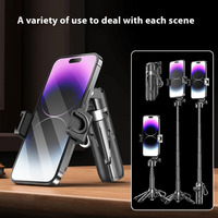 Portable Bluetooth Selfie Stick Retractable Multifunctional Phone HoldeTripod With Selfie Light Wireless Remote Shutter New 2025