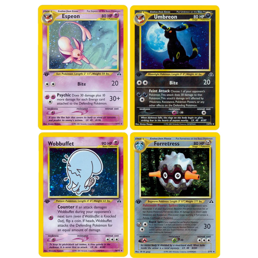 4-pcs-pkm-cartao-charizard-gyados-1996-conjunto-base-blastoise-espeon-umbreon-jolteon-folha-cartao-de-jogo-colecao-cartoes-ptcg-proxy-cartoes