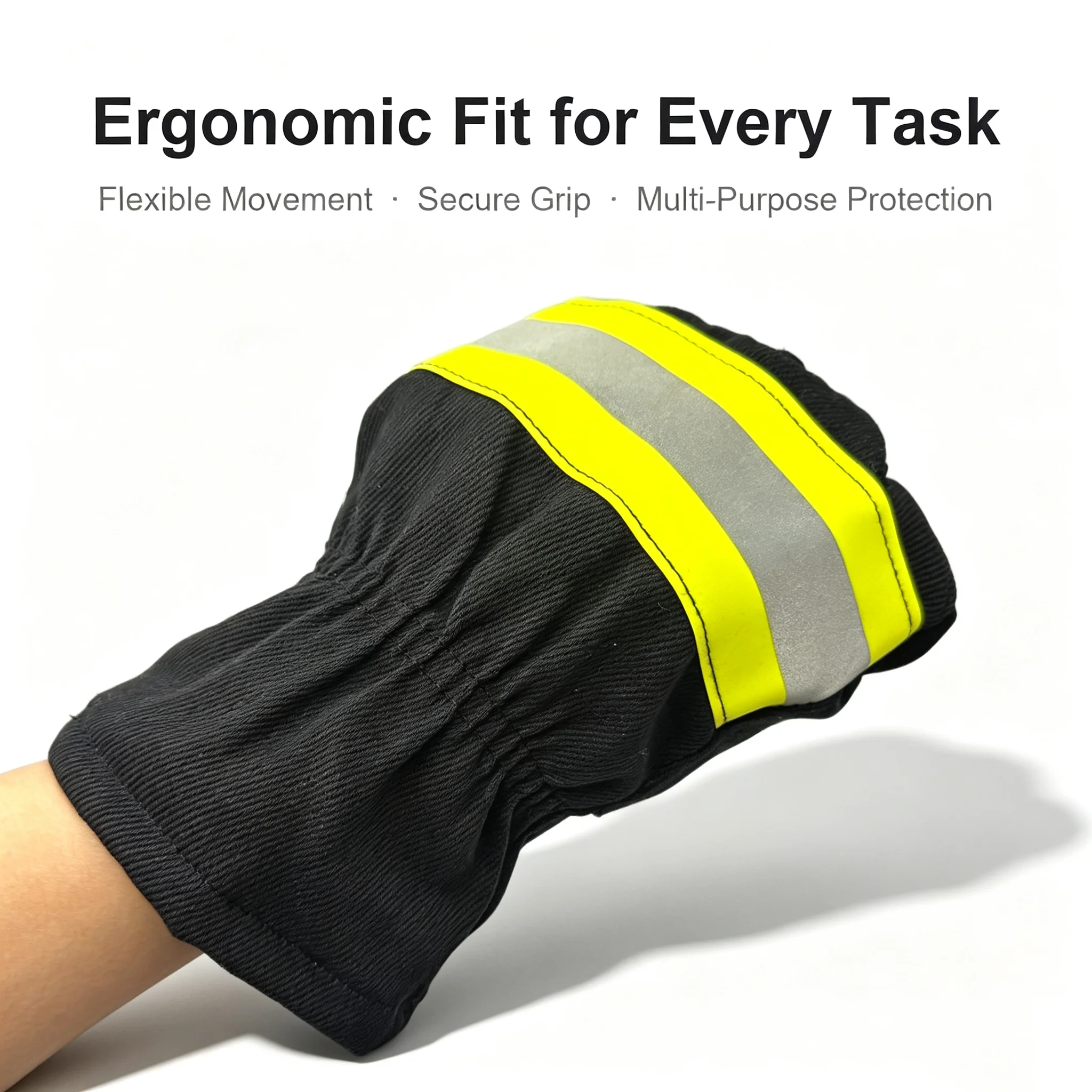 Fire Gloves Forest Fire Extinguishing Flame Retardant Emergency Rescue Reflective Strip High-Temperature Resistant Protective