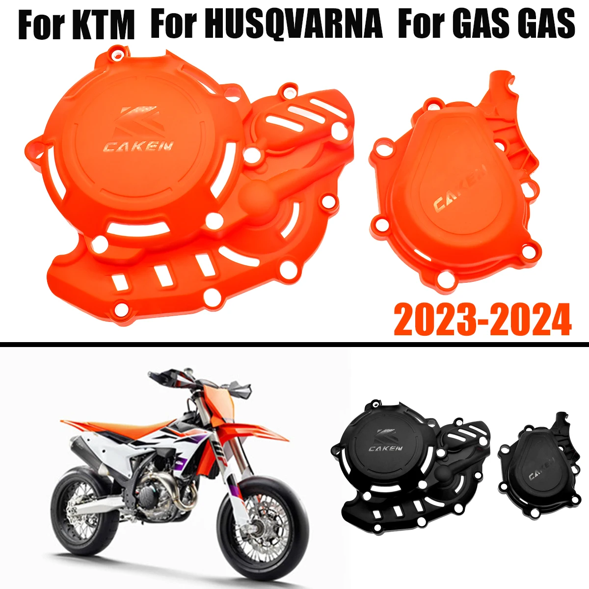 

2024 Motorcycle Clutch Protector Ignition Guard Cover For KTM EXCF 450 500 SXF XCFW XWF Husqvarna FC450 FE450 GASGAS EC450 EX MC