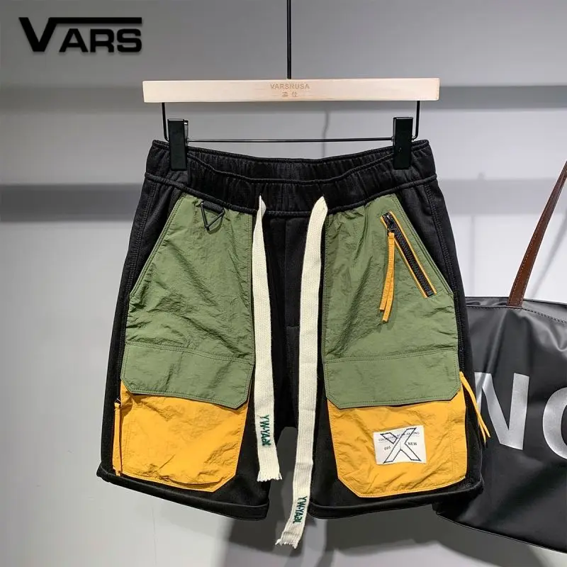 

Новинка 2025 года, модные мужские шорты с карманами в японском стиле, летние свободные персонализированные шорты-карго для мужчин