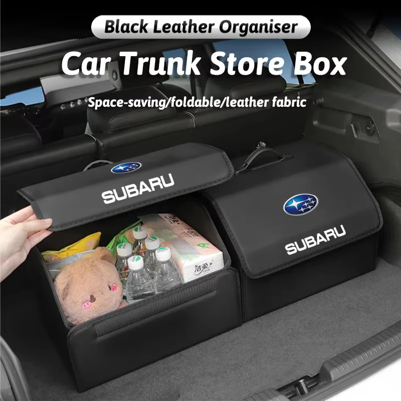 Car Trunk Organizer Box Leather Camping Foldable Luggage Storage Bag For Subaru Impreza Legacy WRX STI BRZ Forester XV Outback