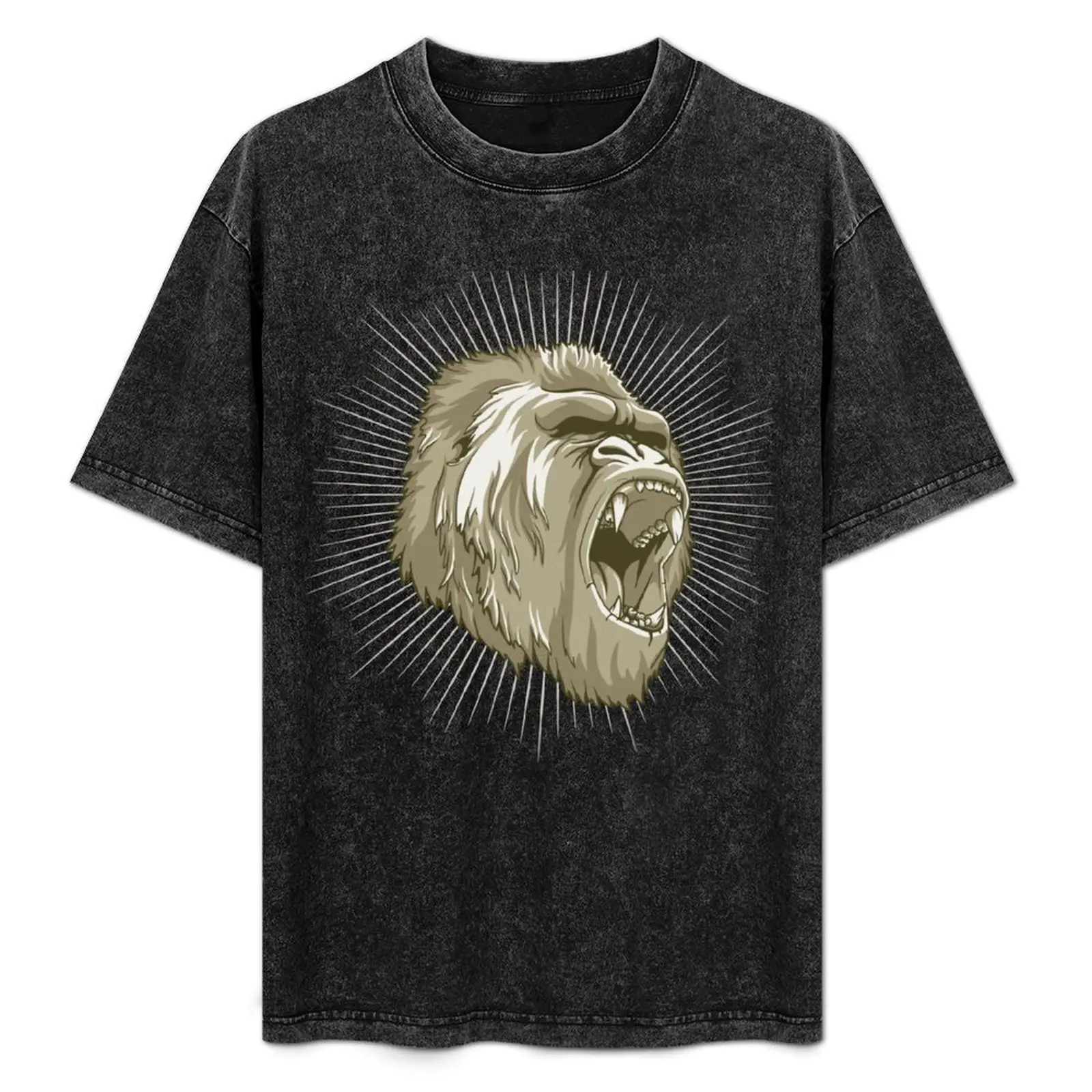 

Angry Gorilla T-Shirt Trendy Print Short Sleeve T-Shirt