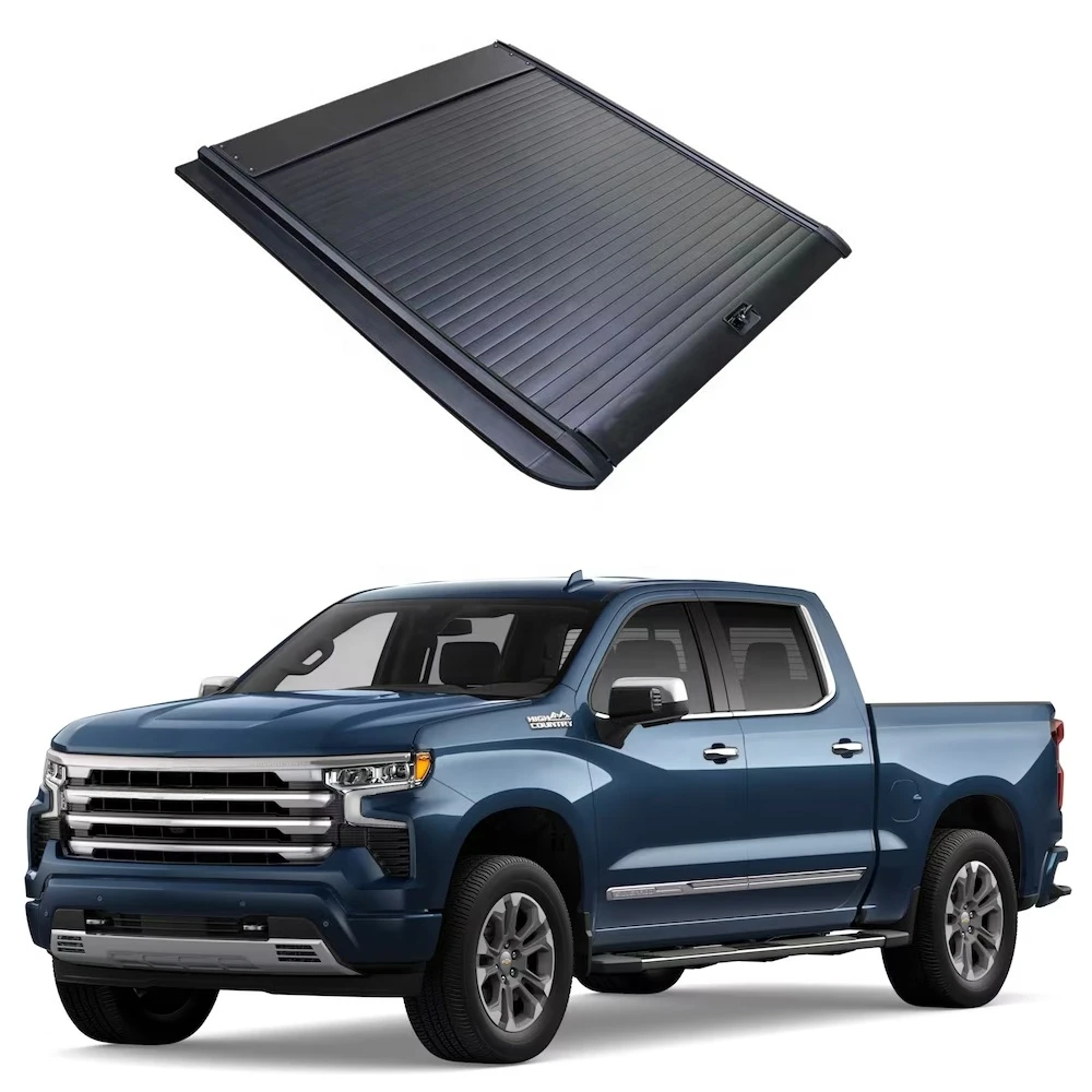 Easy install electric retractable pickup tonneau cover truck bed roller lid tonneau cover for CHEVROLET SILVERADO 150