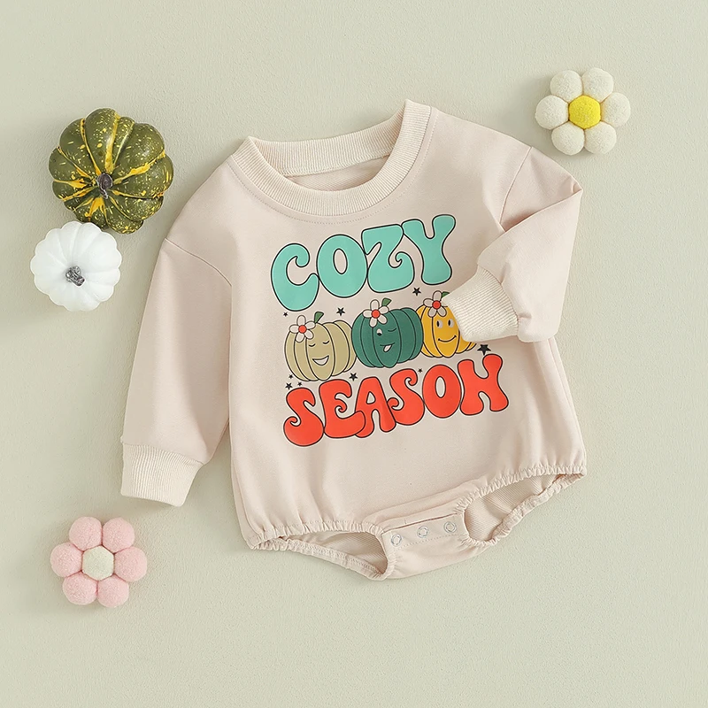 Infant Unisex Hoodies Jumpsuits Thanksgiving Outfits Turkey Print s Long Sleeve Newborn Autumn Playsuits for Baby Boys