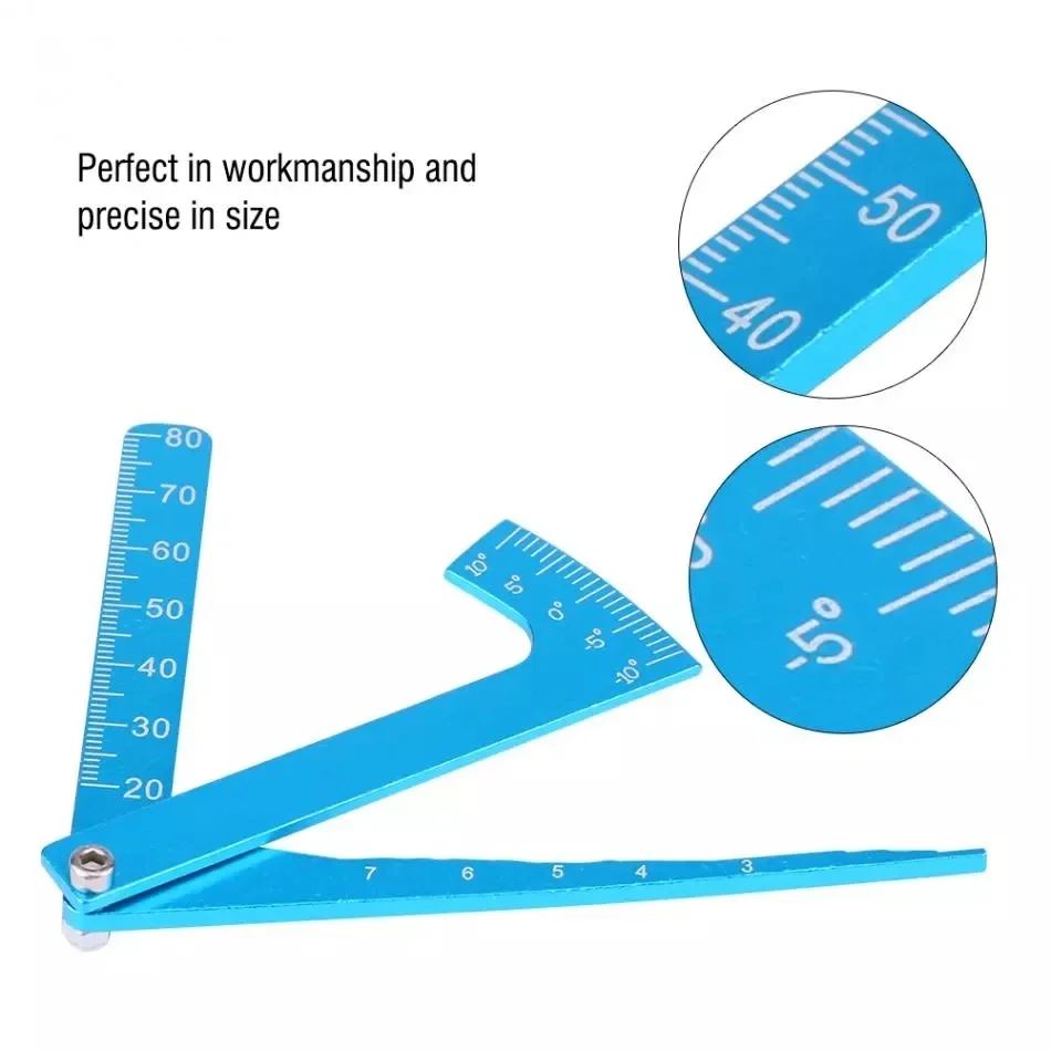 Aluminum Alloy Simple Three-in-One Tuning Ruler Inclination Ruler Car Height Ruler RC Model Car