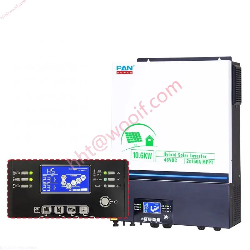 Inversor Solar de 10,6 kW, controlador MPPT Solar de 48V a 220V, máquina todo en uno de Control inverso de 150A