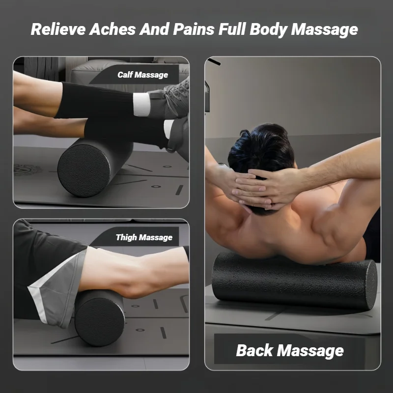 45/90CM Yoga Foam Massage Roller Fitness Portable Pilates Body Gym For Leg Arm Back Feet Pain Shaft Muscle Relaxation
