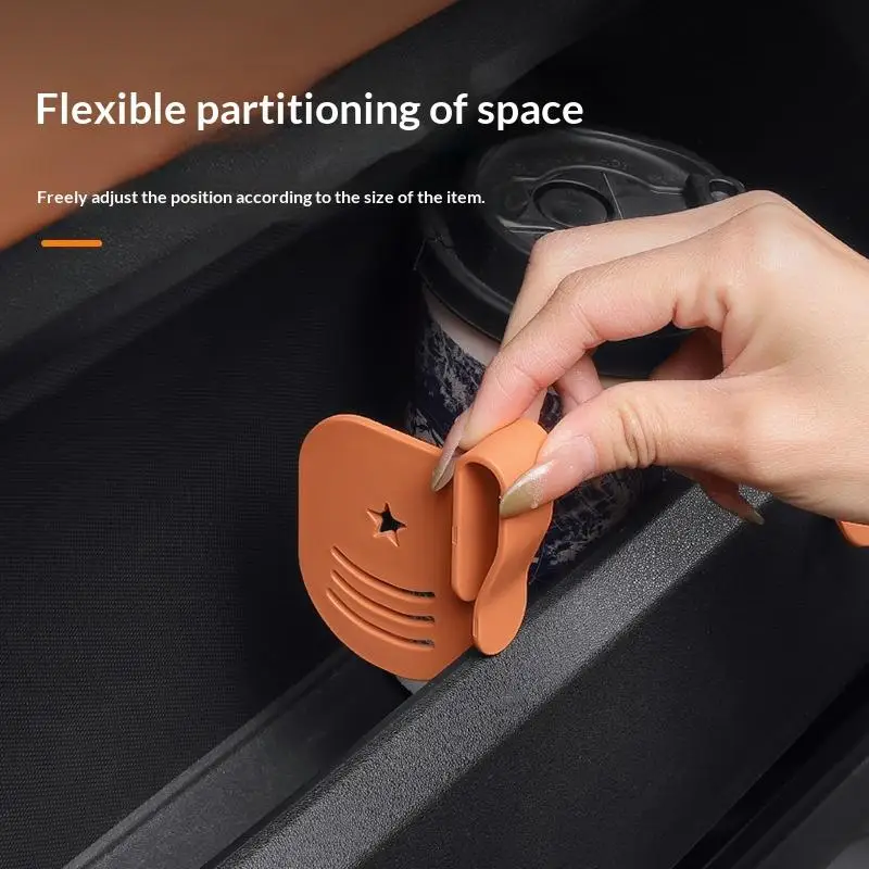 1/2Pcs Universal Car Door Side Storage Partition Car Door Groove Partition Panel Car Storage Organizer Management Car Parts