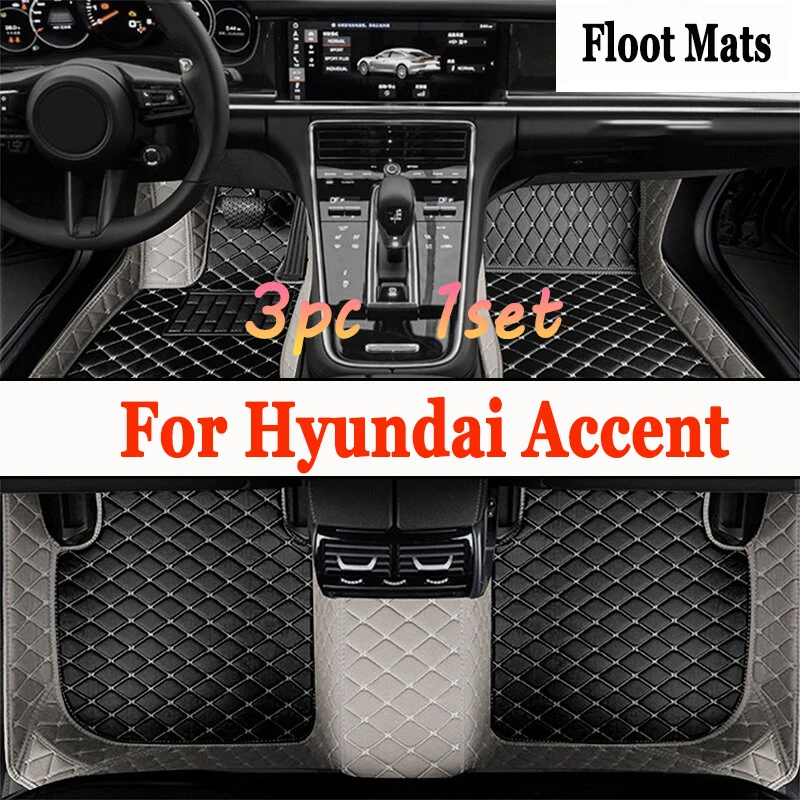 

Автомобильные коврики для Hyundai Accent Verna Super Pony Brio Dodge touch MC MK3 2006 ~ 2011, кожаные коврики, коврики, аксессуары для автомобиля