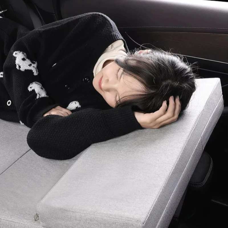Inflatable Nap Car Mattress Folding For Back Seat SUV, Portable Air Bed With Pillow Travel Camping Nap Adults Thickened Durable