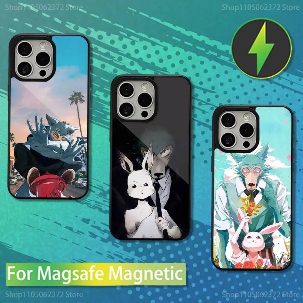 

C-Cool B-Beastars Anime Phone Case For iPhone 16,15,14,13,12,11,Pro,Max,Plus,Mini,Magsafe,Magnetic Wireless Charging Case
