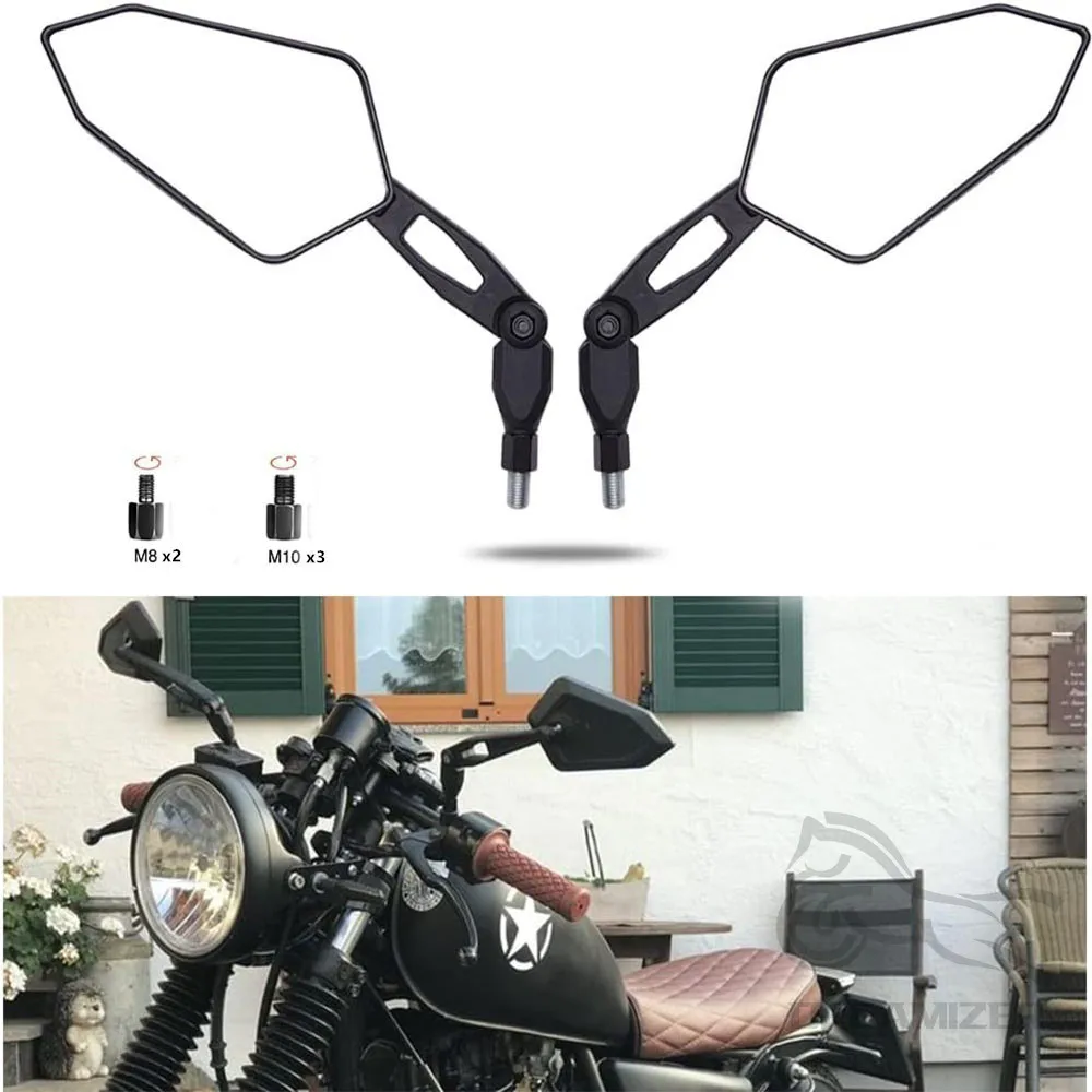 

Motorcycle Rearview Mirror for Spiegel Honda Yamaha Kawasaki Suzuki Maverick Booster Scooter M10 Side Rear View Enduro Mirrors