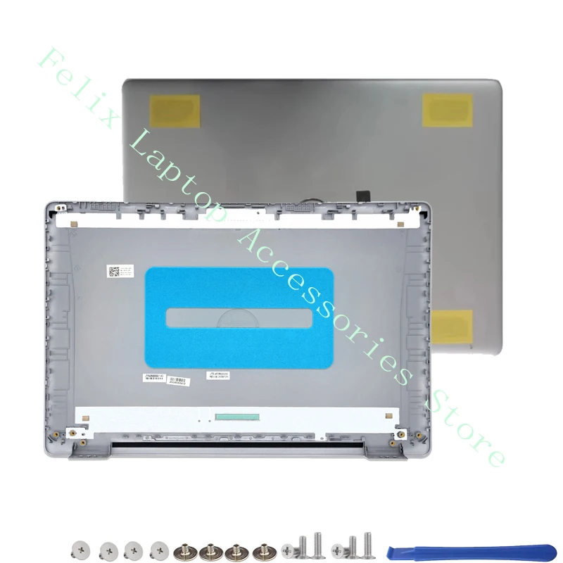 Imagem -02 - Tampa Traseira Lcd para Dell Inspiron 15 5000 5593 Dobradiças da Moldura Frontal Moldura da Tela do Laptop Cor Preta 032tjm 0ycypn
