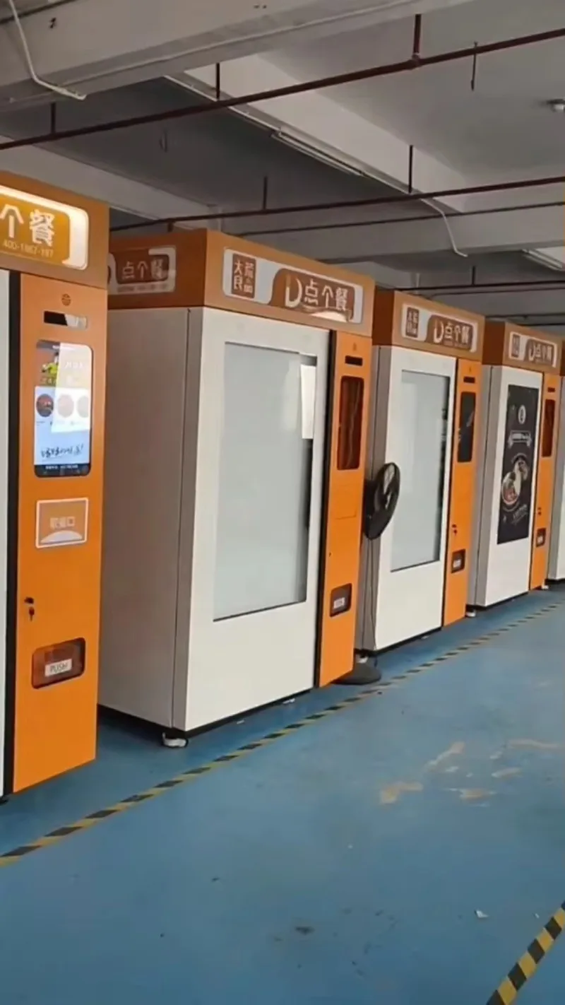 آلة بيع صندوق الطعام الساخن للأعمال الخارجية للأطعمة الطازجة في الهواء الطلق