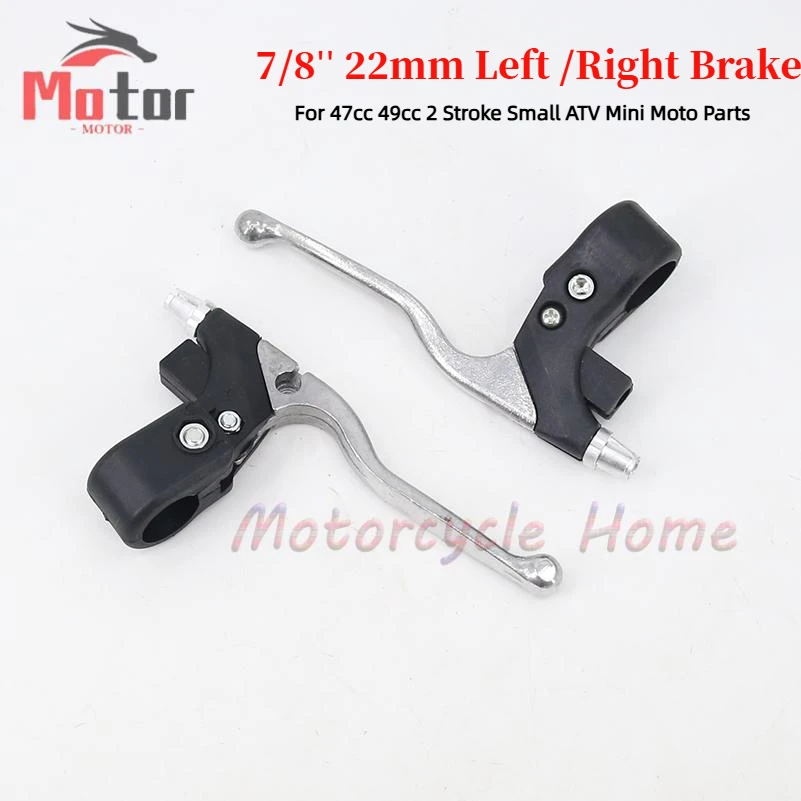 Motorcycle 7/8'' 22mm Left /Right Brake Lever For 47cc 49cc 2 Stroke Pocket Dirt Bike Gas Scooter Small ATV Quad Mini Moto Parts