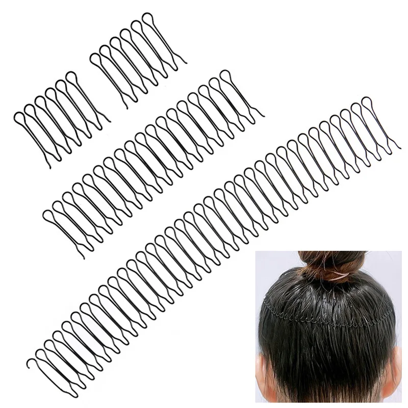 Hair Finishing Clip Invisible Comb Teeth Extra Hair Holder Women Girls U Shape Hair Styling Comb Fixed Combs