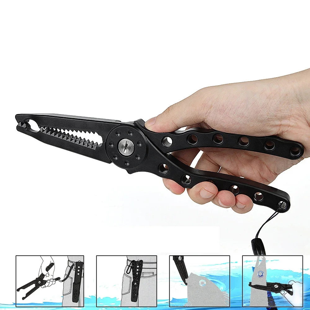 

PC Non Corrosive Material Fish Controller Portable Fishing Pliers with Long Handle Winter Tackle Accessories for Hook Removal