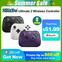 8BitDo Ultimate 2 Wireless Controller Gamepad With 8Speed Exclusive Technology TMR RGB Lighting Joysticks for PC Android