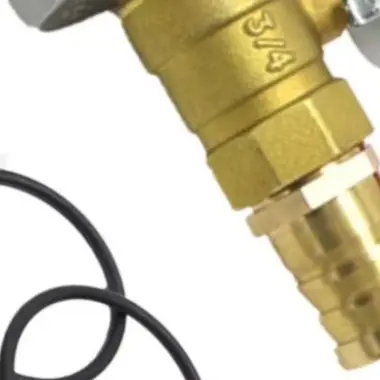 Leak Resistant Drum Faucet Spigot Kit with Brass Ball Valve Adapter Barb and Sealing Tape for 55 Gallon Drum Applications
