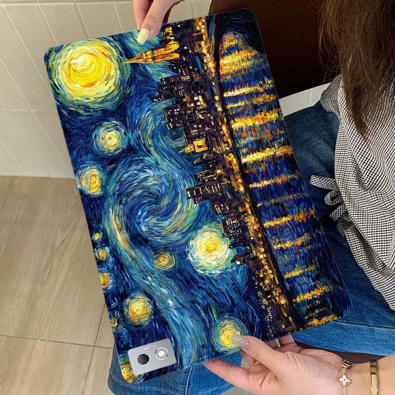 

Art Oil Painting Scenery Color For Xiaoxin Lenovo Tab Pad K11 K10 M10 P11 3rd Plus Pro Legion Y700 Y900 Gen4 2 Tablet Case Gift