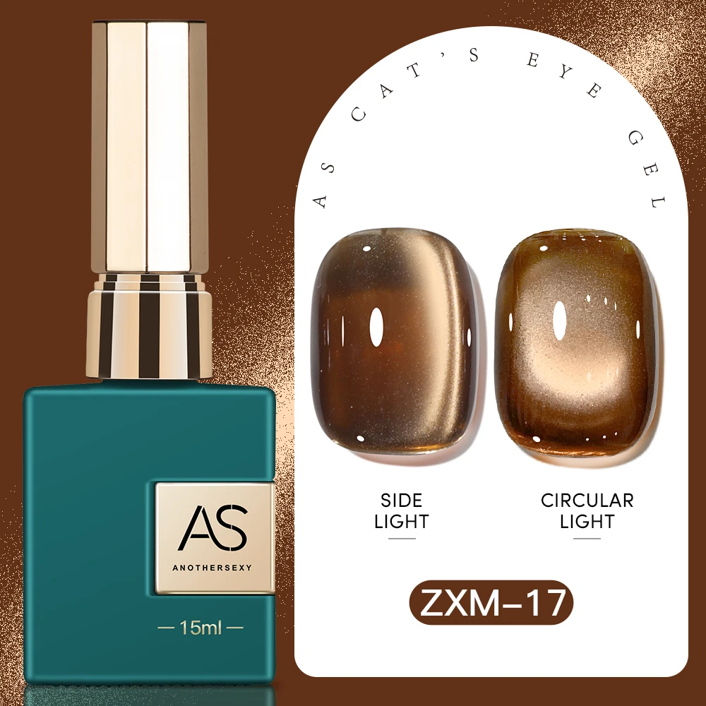 AS 30 Farben Star River Katzenauge Gel-Nagellack 1 Stück 15ml Magnetisches Gel Glasperlen Semi-Permanent Abziehbarer UV-Nagellack