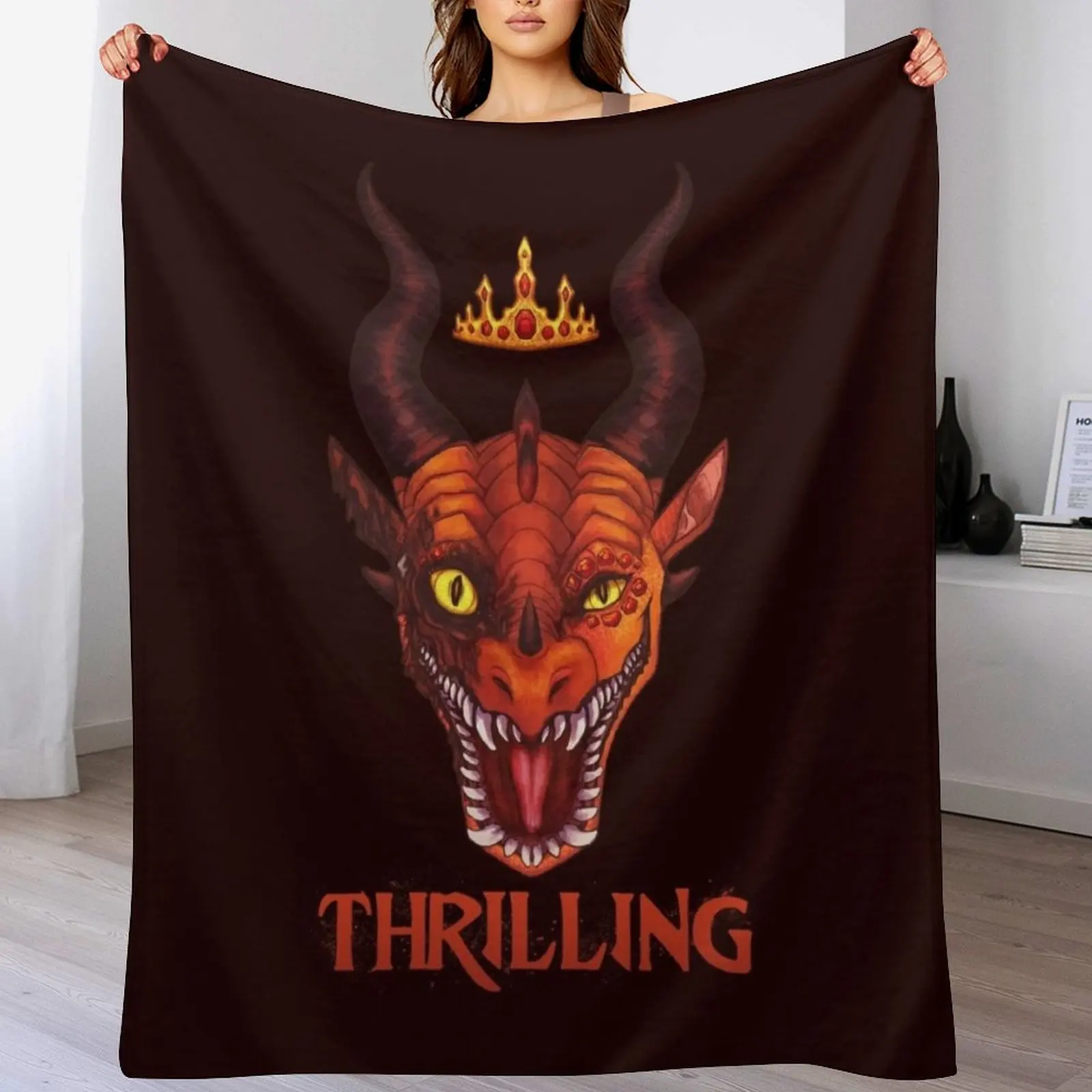 

Wings of Fire - Queen Scarlet - Thrilling Throw Blanket Personalized Gift Nap Thermals For Travel Large Blankets