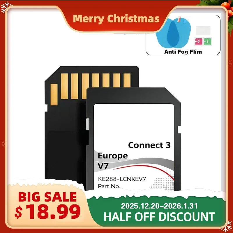 Newest Connect 3 V7 Sat Nav SD EU Map Update for Nissan Car Juke Note Leaf Germany Spain Tracking Card