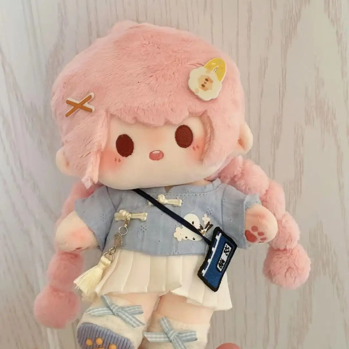 

Nikki 20cm Dress-up Doll Ins Pink Plush Dolls COS Miracle Nikki Love Nikki Cotton Doll Toys Children's Cartoon DIY Holiday Gifts