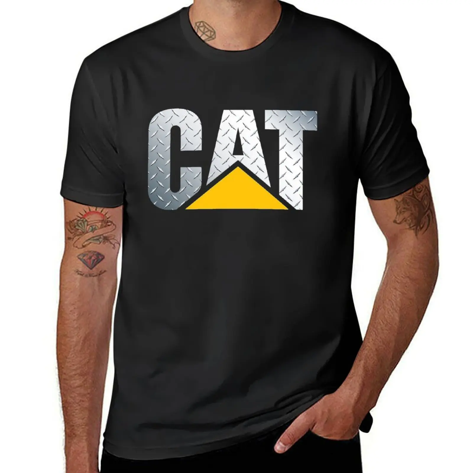 CAT Diamond Plate T-Shirt vintage clothes shirts graphic tees boys animal print tshirts for men