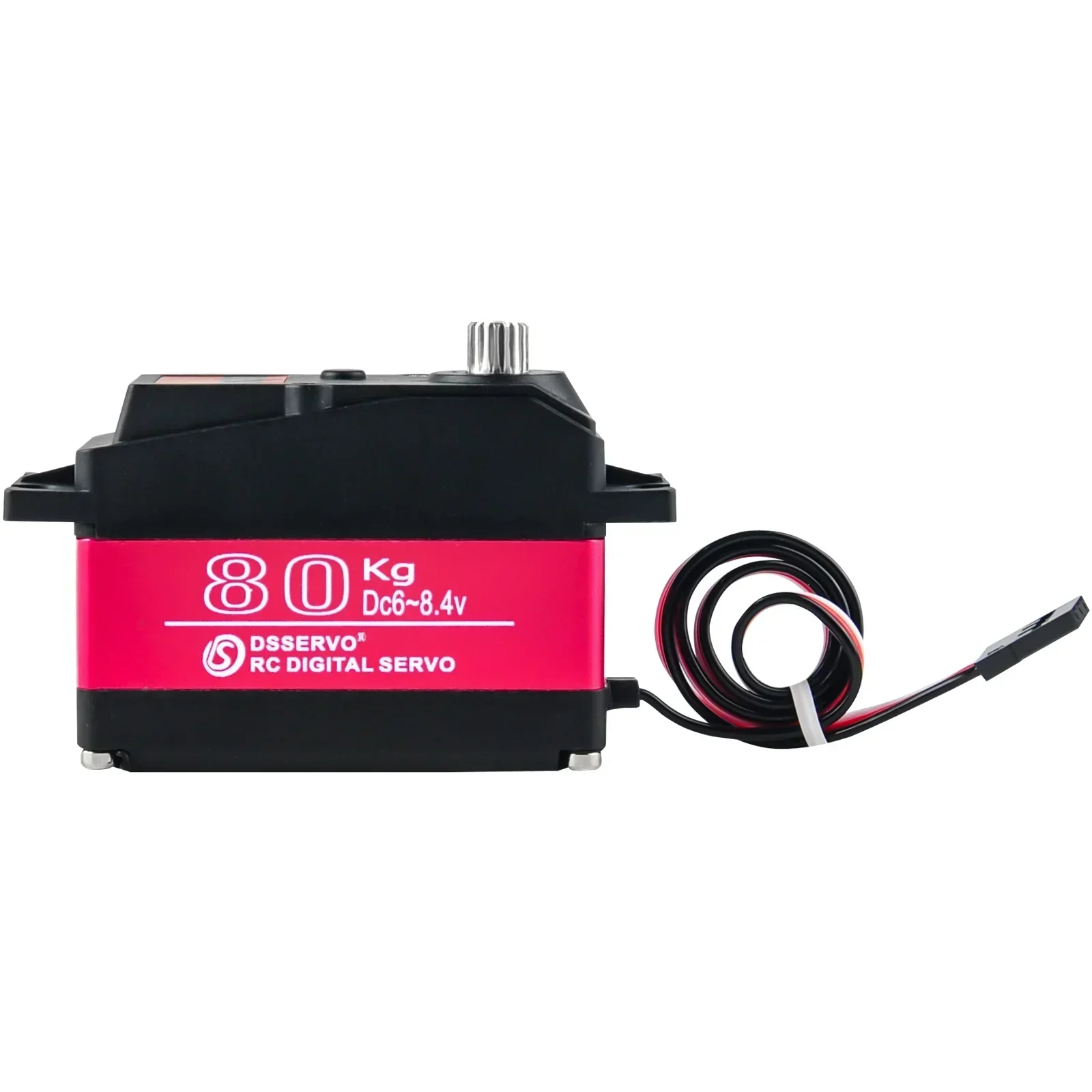 Servo digitale DS5180 80KG da 2 pezzi - Sterzi in metallo HV da 8,4 V, servomotore grande a coppia elevata per auto telecomandate Baja 1/5