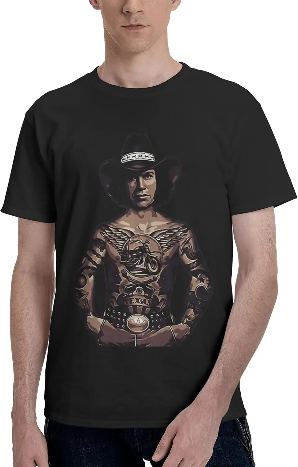 

Men's Classic Short Sleeve Tees Shirts Tops T Shirt Mens Summer Casual Tee Cotton Crew Neck Short Sleeve Tshirt Black