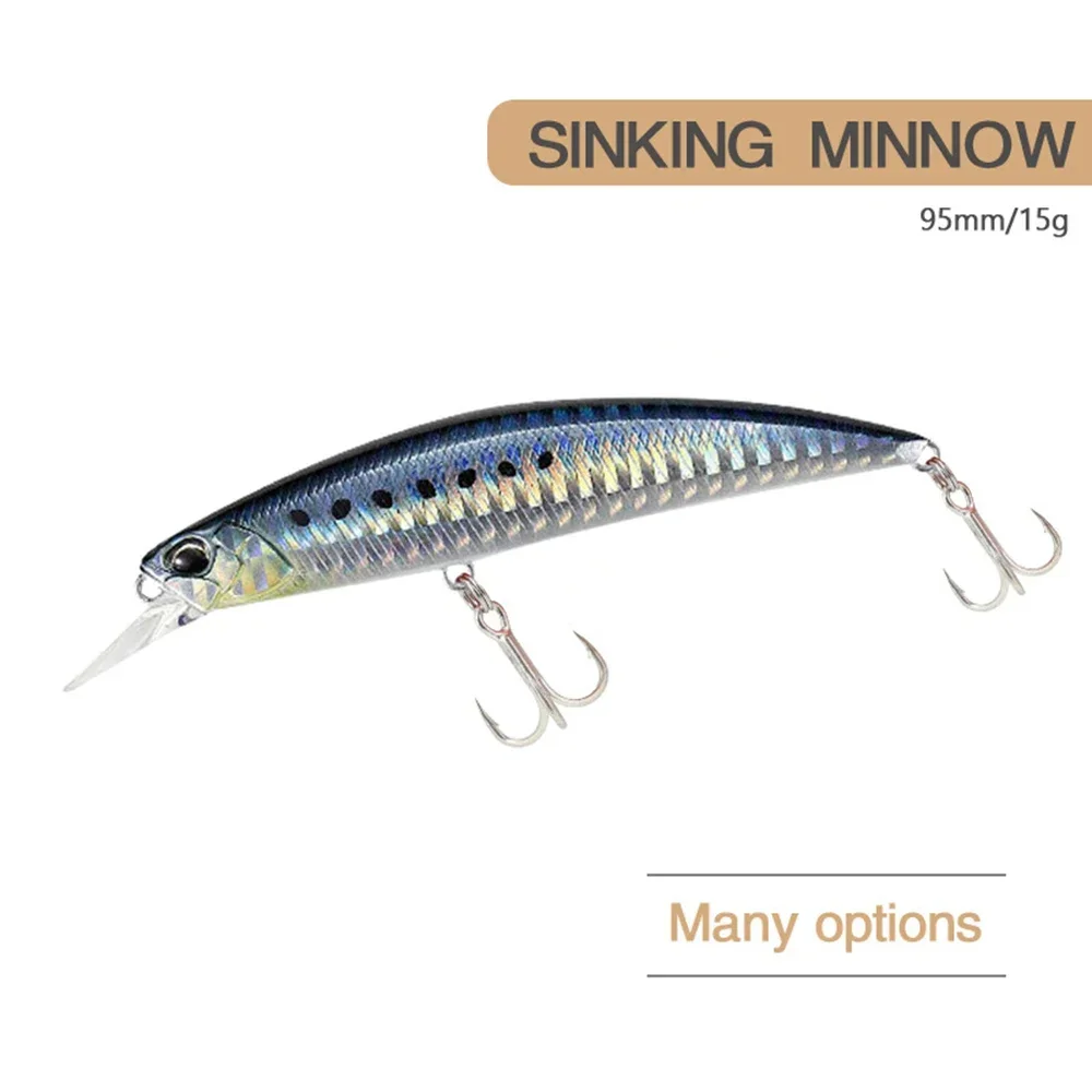 RYUKI 95S Jerkbait Señuelo Hundimiento Wobbler para Trucha