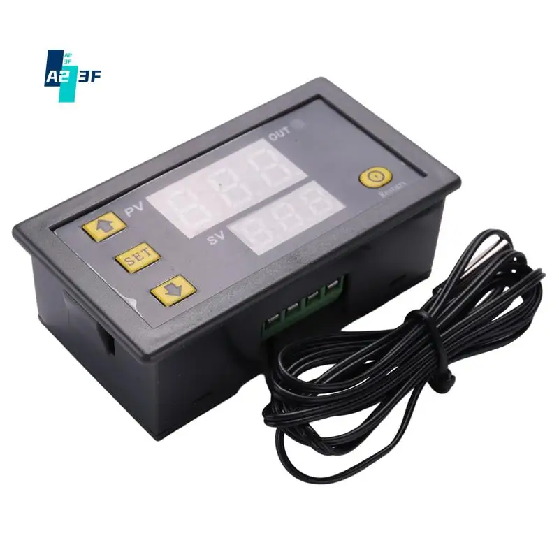 

A23F-W3230 Линия зонда 20А Цифровой контроль температуры Светодиодный дисплей Термостат Прибор управления нагревом/охлаждением