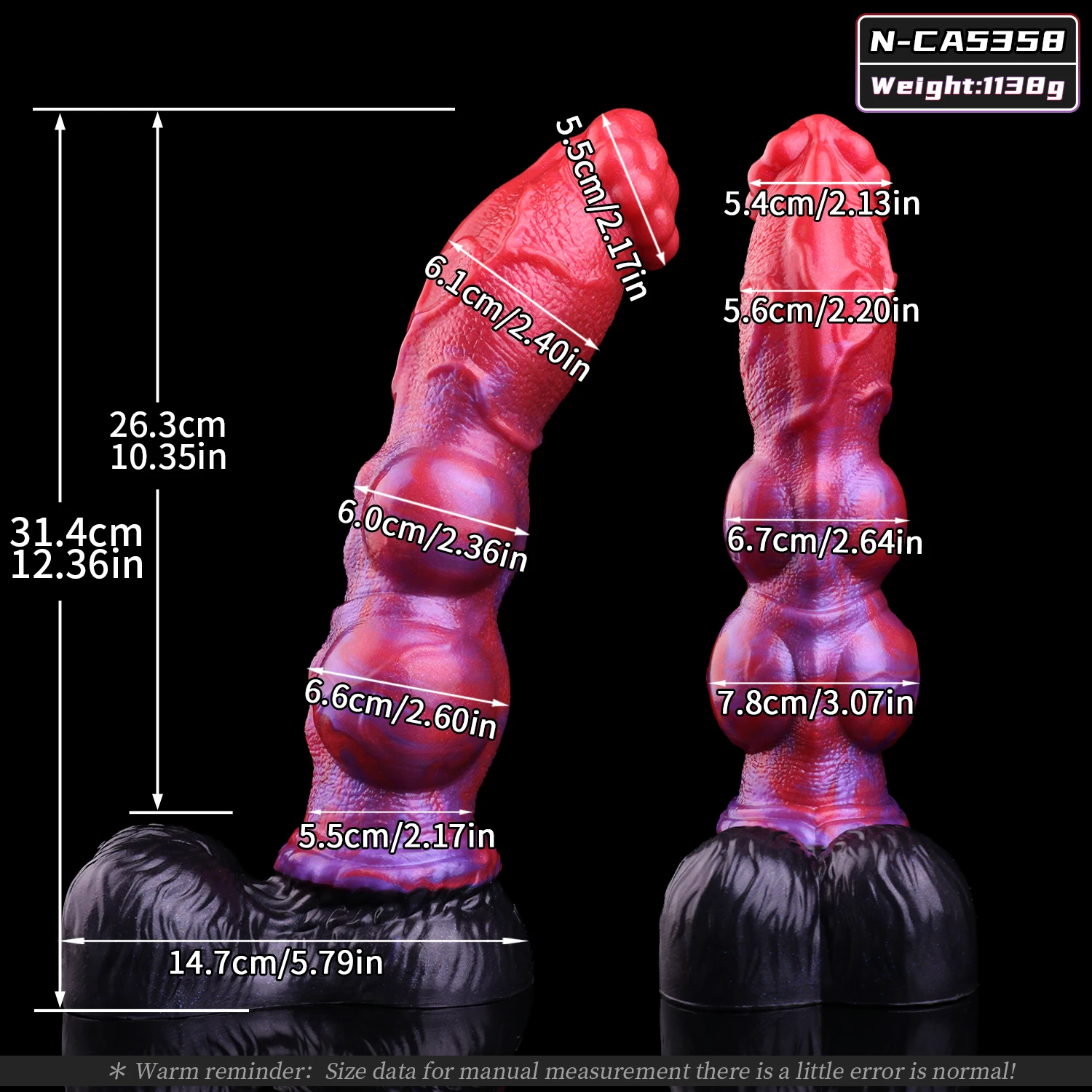 GBAR Monster Wolf Penis Knot Anal Dildos With Sucker Vaginal Masturbation G-spot Stimulator Flirting Sex Toys For Women Men 2