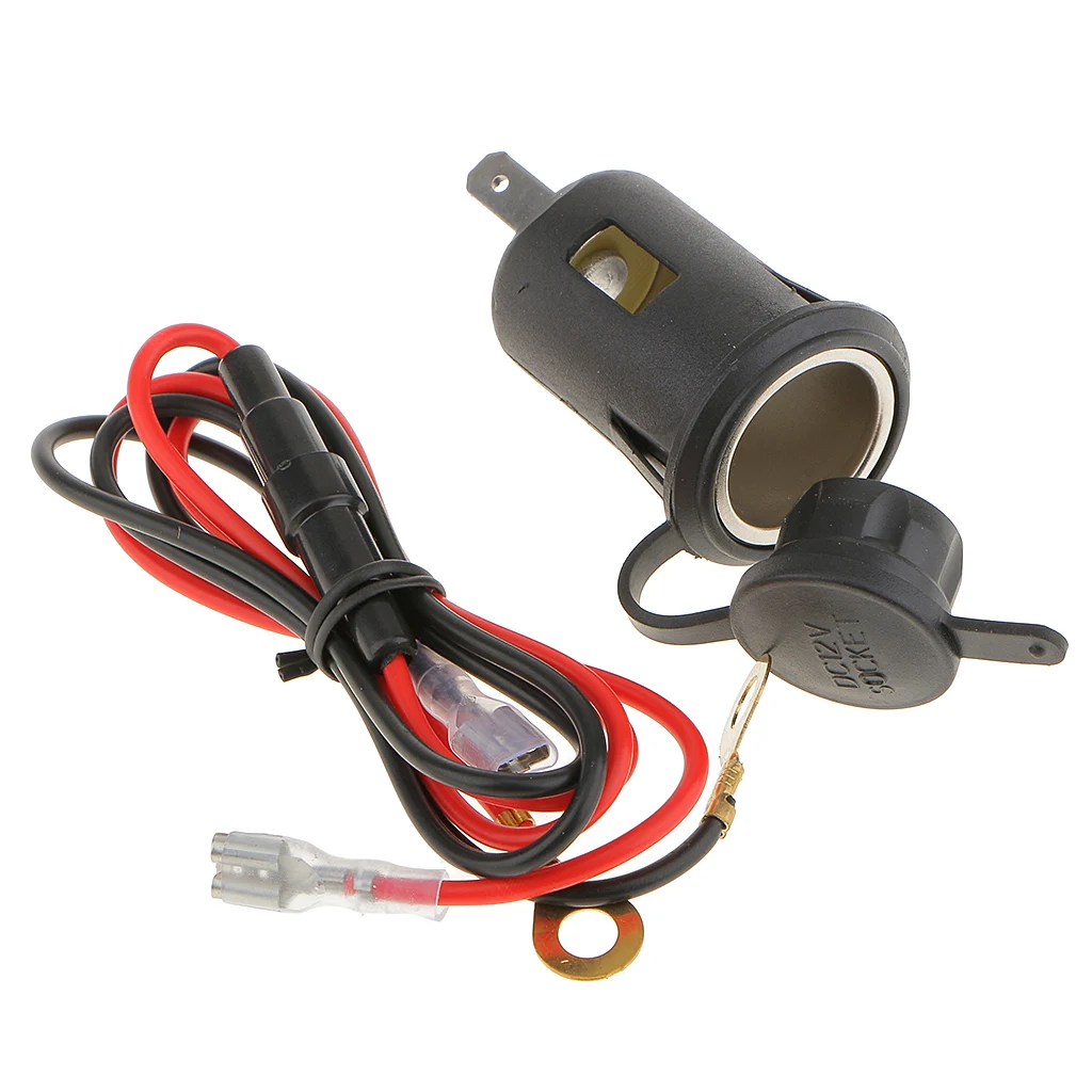 12V Waterproof Car Motorcycle Lighter Power Socket Plug Outlet