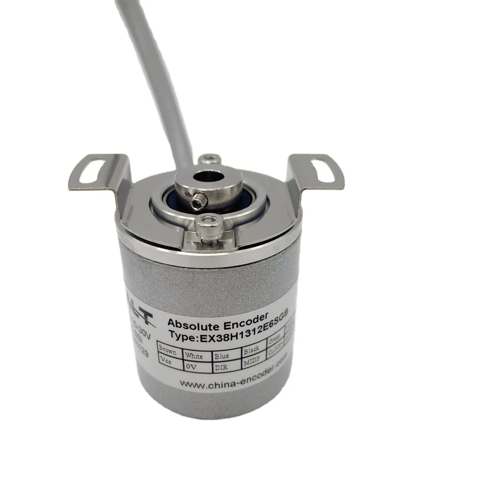 精密 EX38H1312E6SGB 6mm ブラインドホール マルチターン アブソリュートエンコーダ 13ビット SSI グレイコード