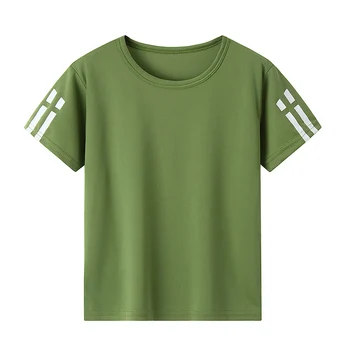 1/4/8 Pieces Summer Children And Teenagers Multi-color Casual Short Sleeved Loose And Comfortable Boy And Girl T-shirt 120-170 5