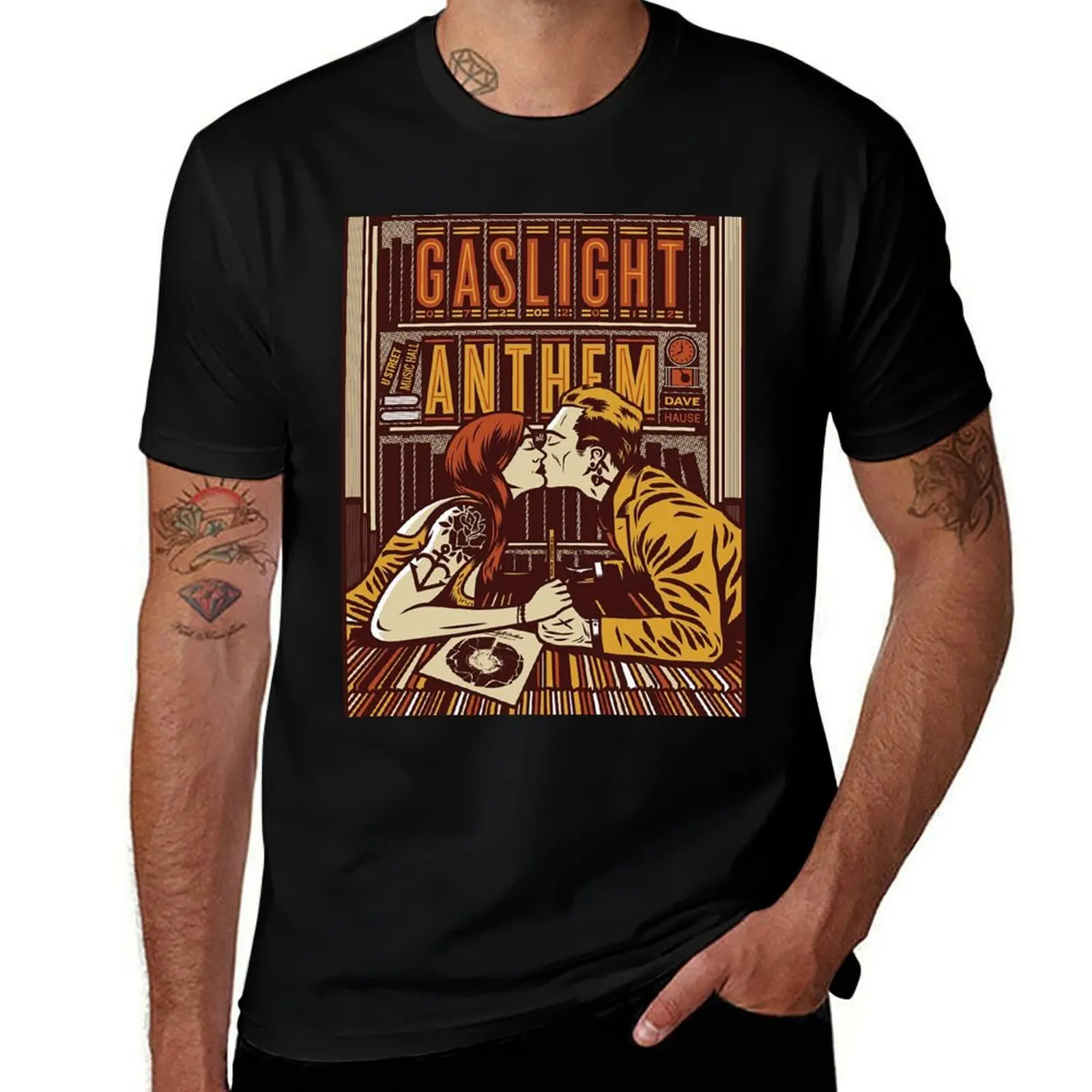 the gaslight anthem T-Shirt Basic Plain Tee for Spring and Summer T-Shirt