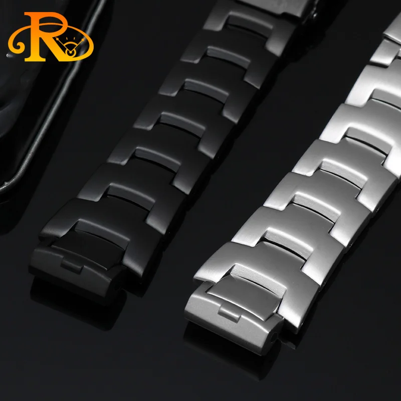 男性金属時計バンドカシオ PRW-6000/6100/3000/3100 PRG-300 鋼時計バンドメンズストラップブレスレットアクセサリー凸端 16 ミリメートル