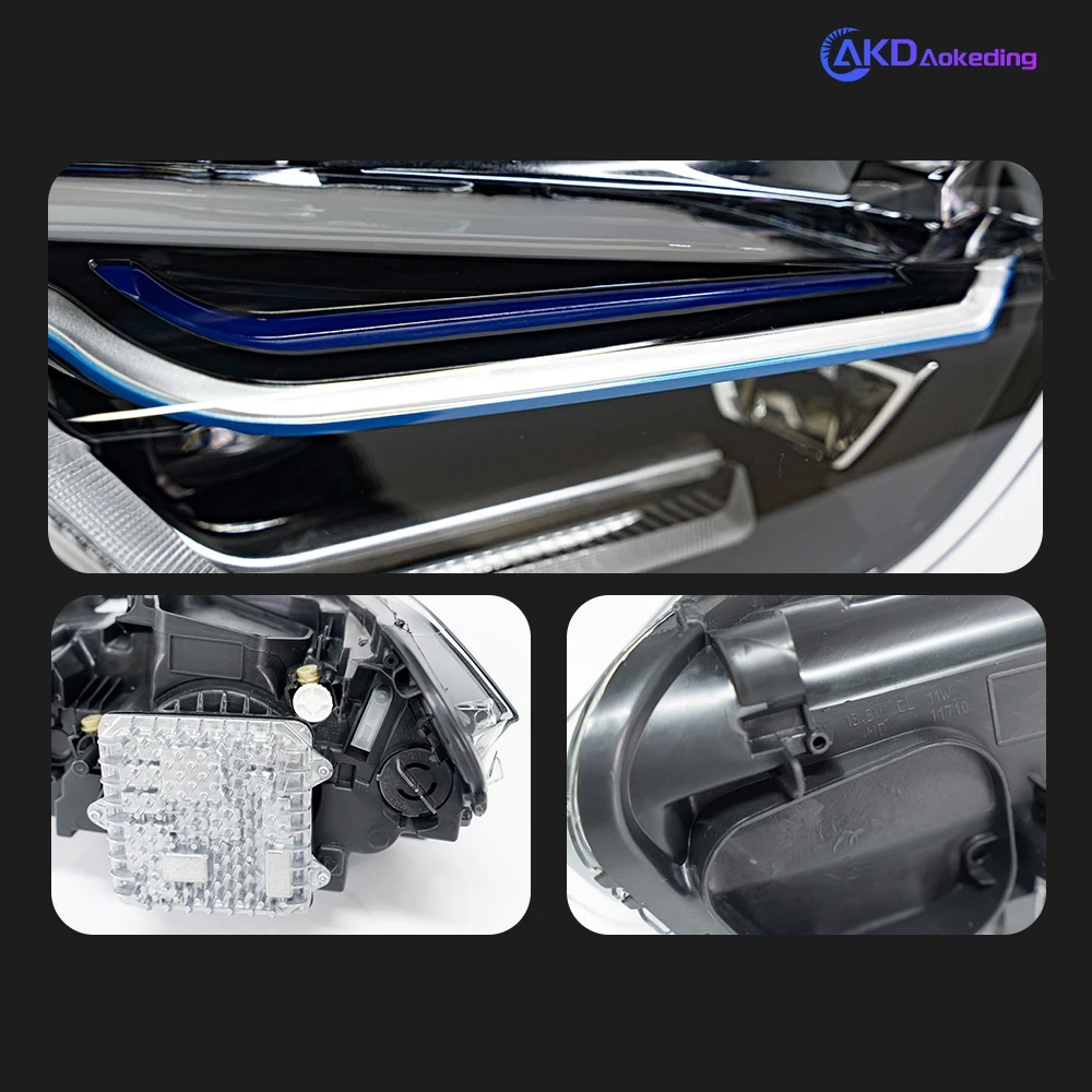 ไฟหน้ารถสำหรับ BMW X1 F48 F49 2016-2019 DRL 12V H7หลอดไฟซีนอน LED คู่เครื่องมือตัดหมอกอุปกรณ์เสริมรถยนต์แปลกใหม่ X1 F48 F49ไฟฉายคาดศีรษะ