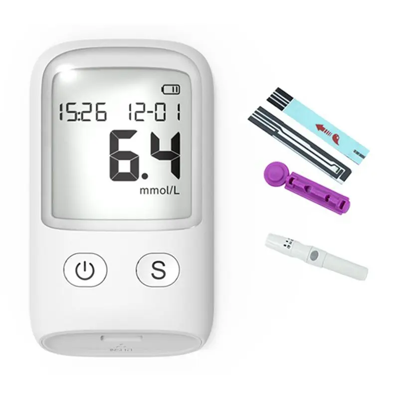 AC57-Blood Glucose Test Strip,Glucometer Glucose Monitoring 25 PCS Strips 25 Needles