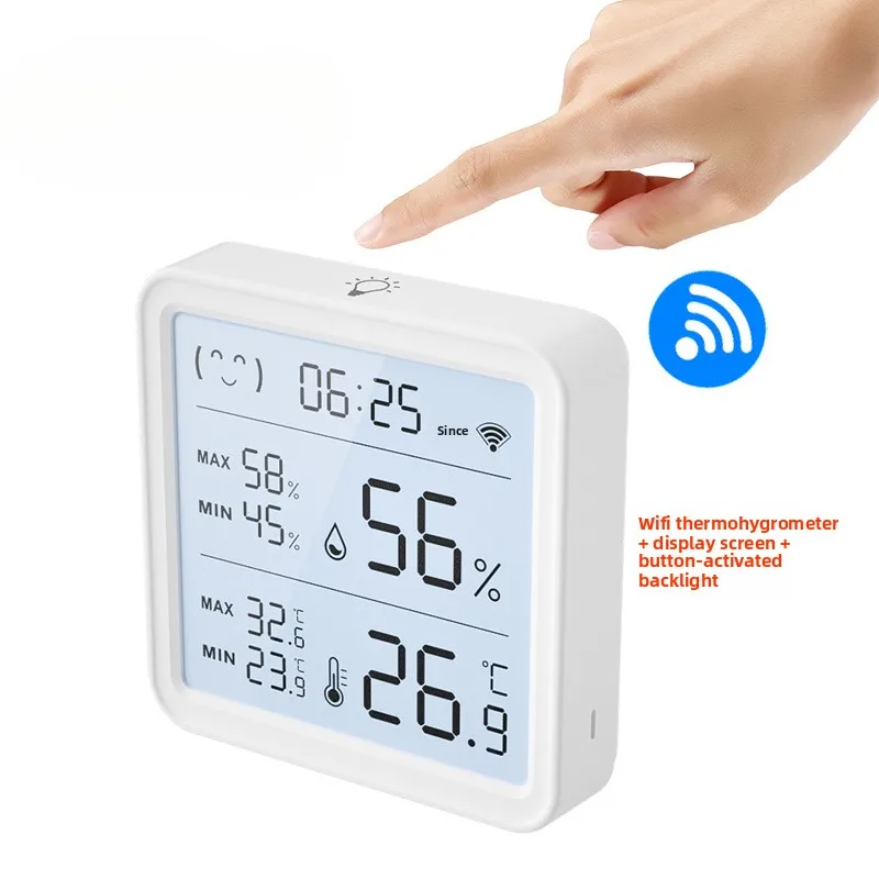 

Умный WiFi датчик температуры и влажности Tuya для дома, беспроводной термометр и гигрометр